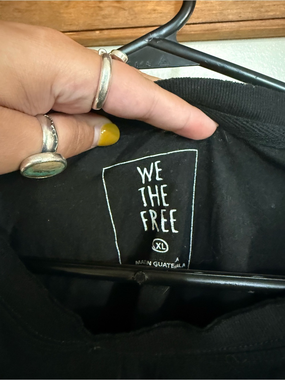 We The Free Black Relaxed Crop Tee - Picture 2 of 3